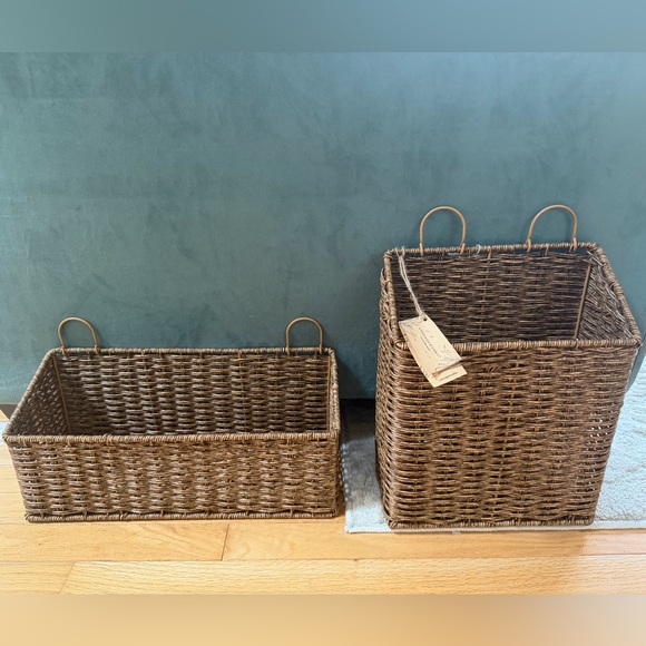 Other - NWT Storageworks Hanging Woven Basket Set